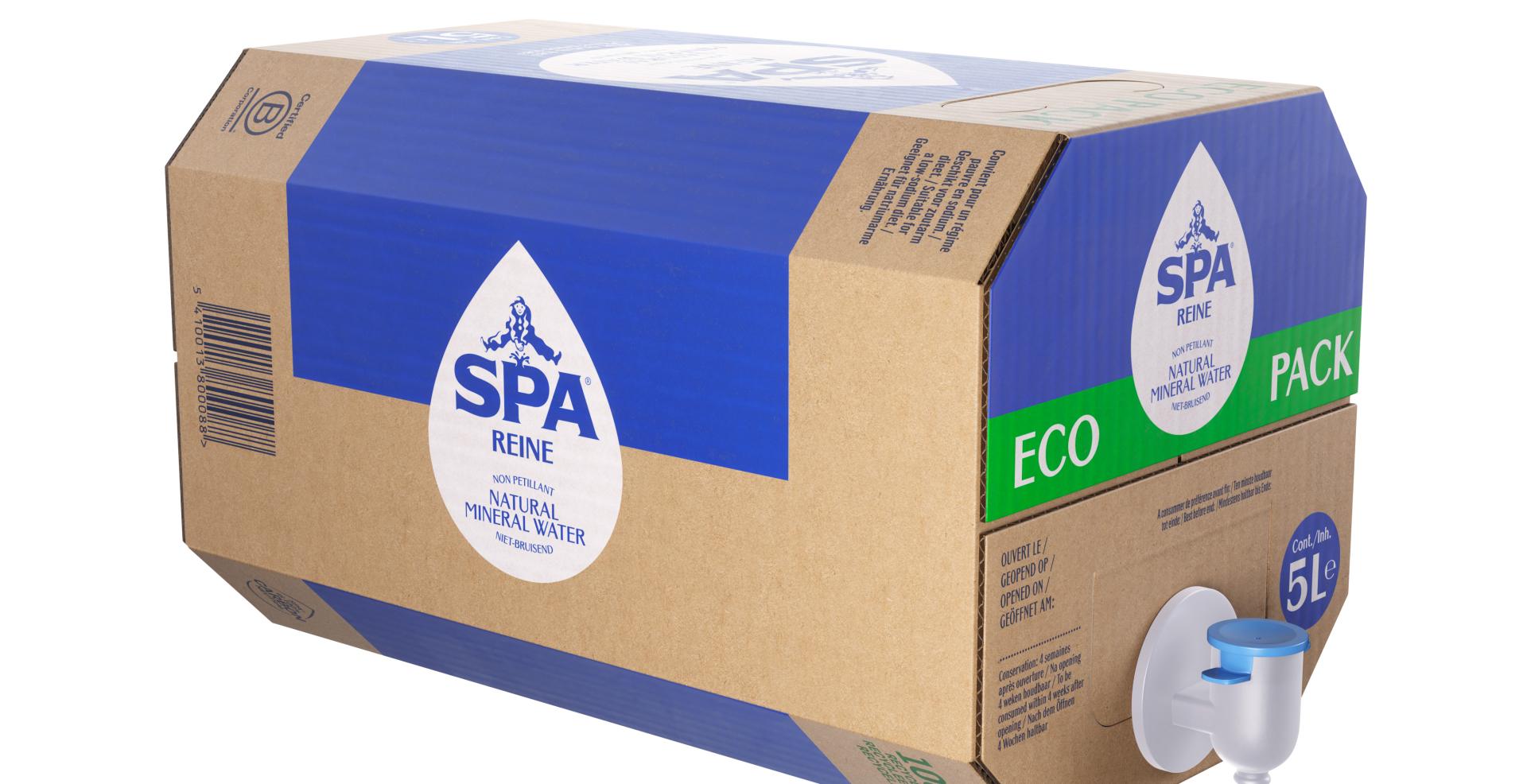 Interpretatief Afgeschaft Matig SPA REINE innoveert met Eco Pack, een bijzonder praktische en  milieuvriendelijke 5 liter-verpakking | Spadel